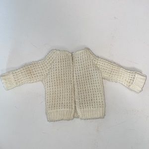 Vintage Fisher Price Knit Doll Sweater Off White
